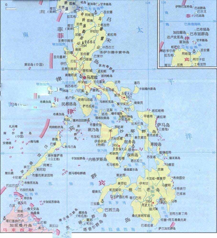 菲律宾旅游地图