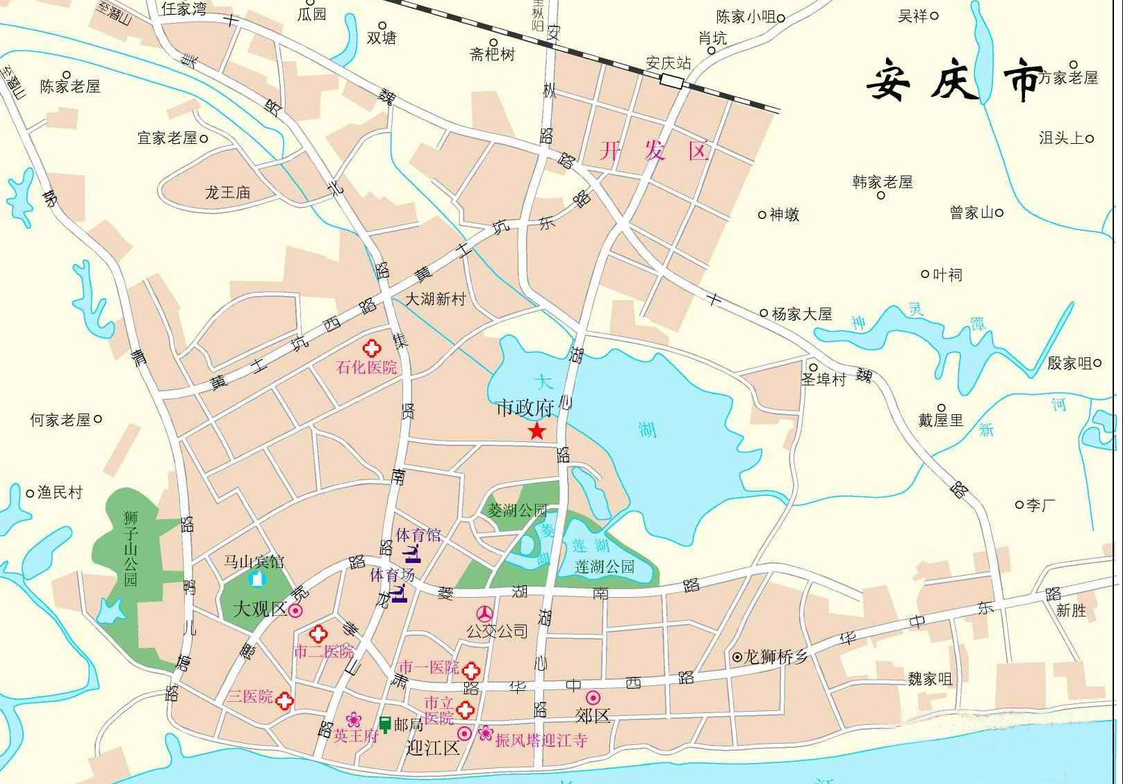 安徽安庆市宜秀区大龙山镇地图